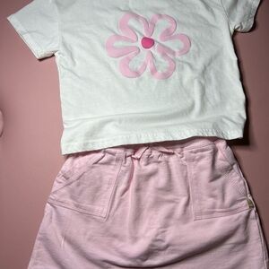 Derek Heart White and Pink Kids Matching Set